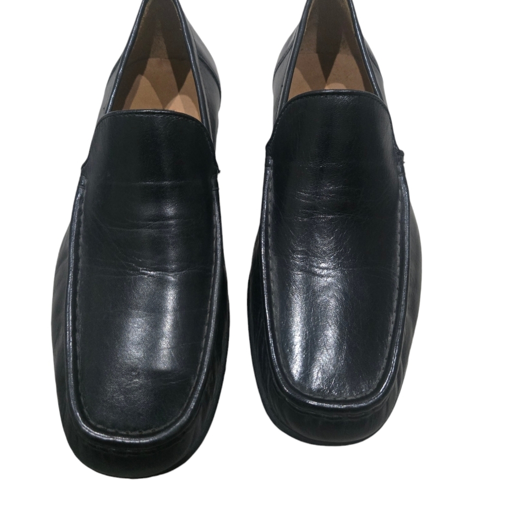 Bally Switzerland Men's Black leather loafers Size 10D